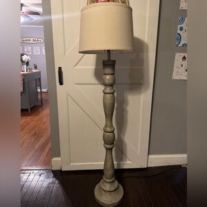 Better homes and gardens 59.5 weathered wood finish floor lamp